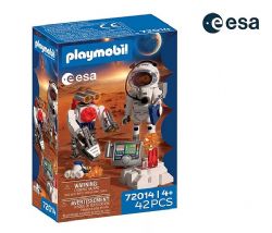 PLAYMOBIL SPACE - ASTRONAUTE DE L'ESA AVEC ROBOT #72014 (0326)
